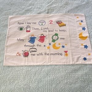 Vintage Bedtime Prayer Pillowcase